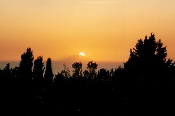 Sonnenuntergang am Stromboli