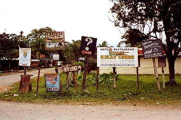 Schilderwald in Cahuita, Provinz Limon
