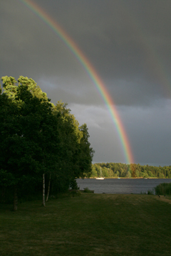 Regenbogen bei Väbynäs